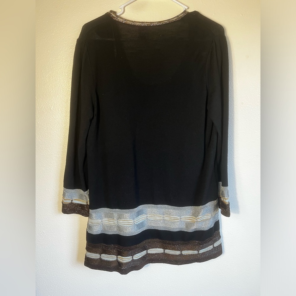 Missoni Wool Blend Tank and Cardigan Set With Metallic Striping Detailing 46/XL - Picture 3 of 11